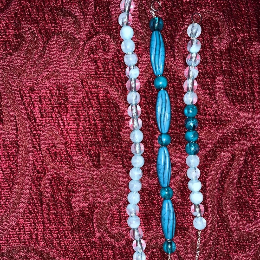 Turquoise beaded bracelets